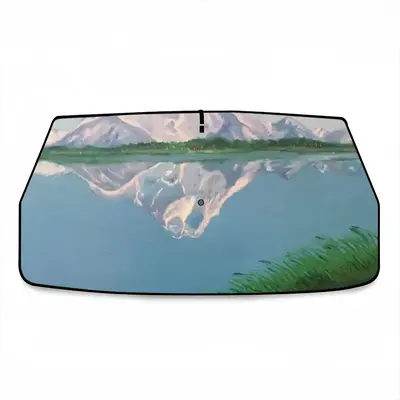 Mountain Landscape Car Sunshade Parasol