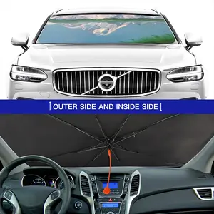 Mountain Landscape Car Sunshade Parasol