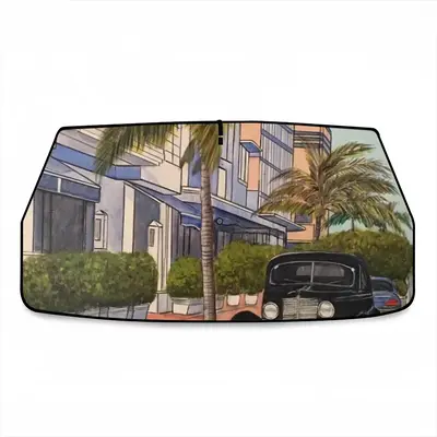 South Beach Florida Car Sunshade Parasol