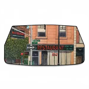 #6Th Avenue Restaurant New York City Car Sunshade Parasol