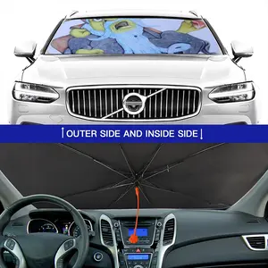 Baby Blue Beard Wizard Car Sunshade Parasol