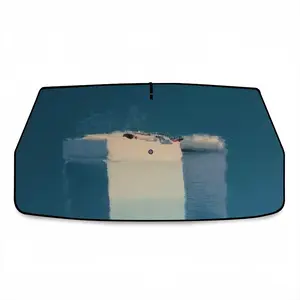 Deep Blue Car Sunshade Parasol