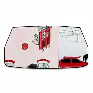 Dream House Car Sunshade Parasol