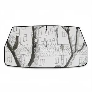 Trees Car Sunshade Parasol