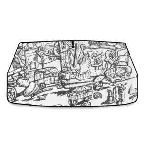 Battleground Car Sunshade Parasol