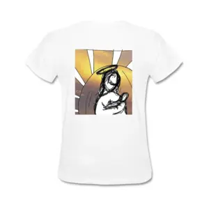 Women Madonna Short Sleeve T-Shirt (Cotton)