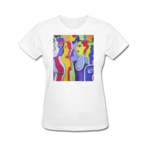 Women Woman Talk Short Sleeve T-Shirt (Cotton)