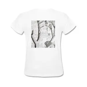 Women Trees Short Sleeve T-Shirt (Cotton)