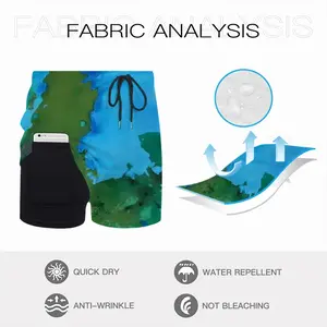 Green Figures Mysteries Children's Sports Shorts