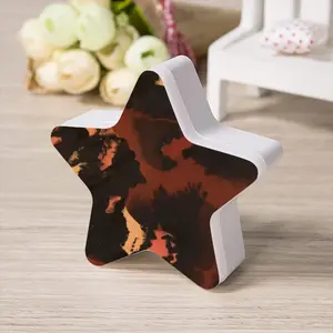 Orange Black Sensor Night Light (Star)