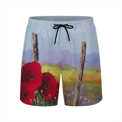 Fence Poppies Children's Sports Shorts