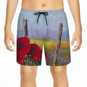 Fence Poppies Children's Sports Shorts