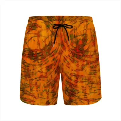 Orange Swirls Children's Sports Shorts