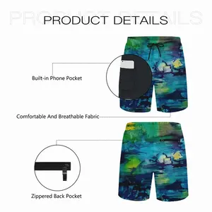 Water Lily Pond Children's Sports Shorts