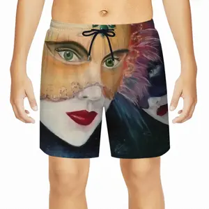 Mistery Masks Children's Sports Shorts