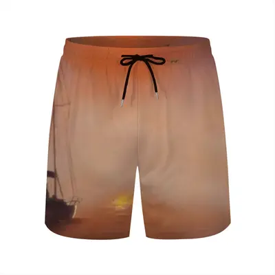 Sea In Red Fog Children's Sports Shorts