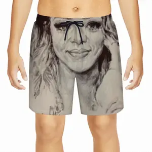 Rihanna Portrait Children's Sports Shorts