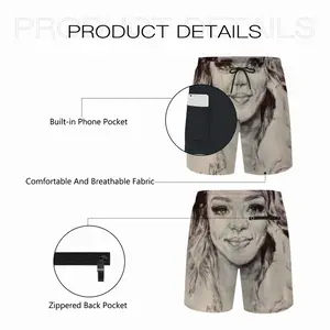 Rihanna Portrait Children's Sports Shorts