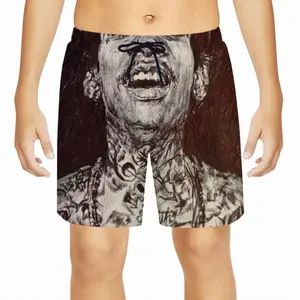 Wiz Khalifa Portrait Children's Sports Shorts