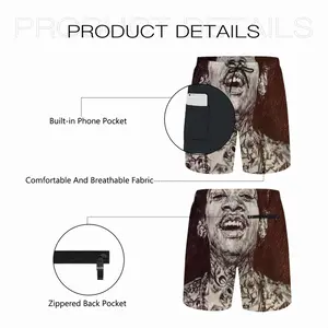 Wiz Khalifa Portrait Children's Sports Shorts