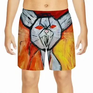 Super Angry Cat Children's Sports Shorts