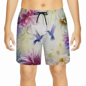 Birds In Love Children's Sports Shorts