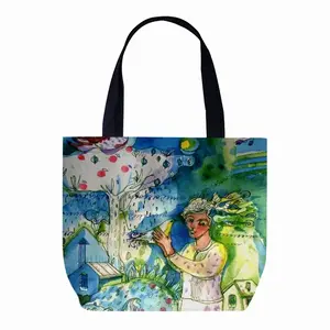 Boy With Bird Canvas Bag