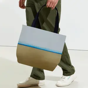 Blue Line With Gold Canvas Bag