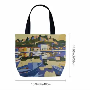 Cassis Harbor Canvas Bag