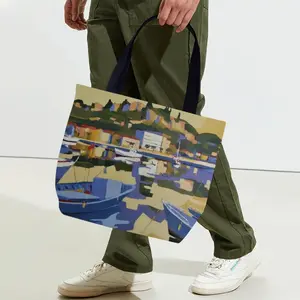 Cassis Harbor Canvas Bag