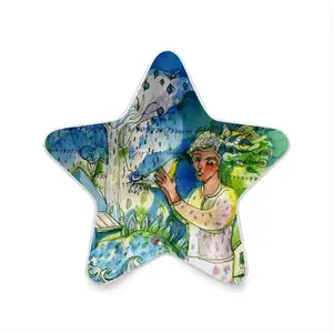 Boy With Bird Sensor Night Light (Star)