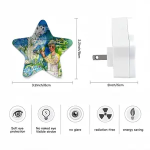 Boy With Bird Sensor Night Light (Star)