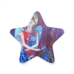 Angel With Cat Sensor Night Light (Star)