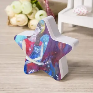 Angel With Cat Sensor Night Light (Star)