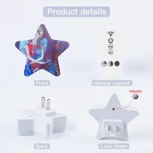 Angel With Cat Sensor Night Light (Star)