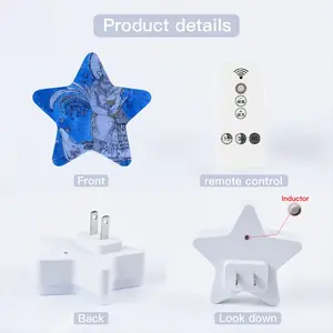 Drawing Ink - Blue Diva Sensor Night Light (Star)