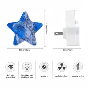 Drawing Ink - Blue Diva Sensor Night Light (Star)