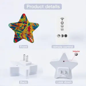 Burning Flame Sensor Night Light (Star)