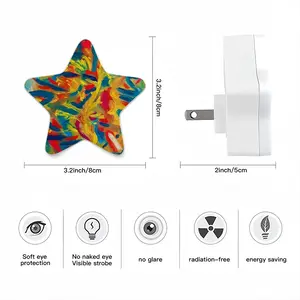 Burning Flame Sensor Night Light (Star)