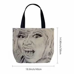 Nicki Minaj Portrait Canvas Bag