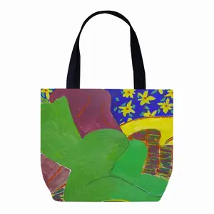 Green Woman Canvas Bag