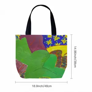 Green Woman Canvas Bag