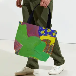 Green Woman Canvas Bag