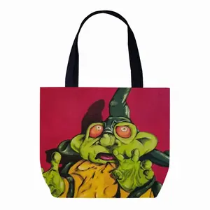 Green Alien Wizard Canvas Bag