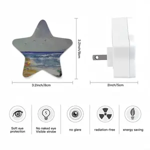 Resting On The Beach Sensor Night Light (Star)