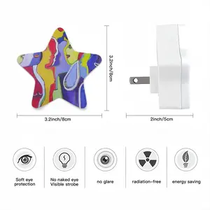 Woman Talk Sensor Night Light (Star)