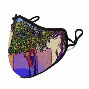 Santorini Trees In Oia Eagle Beak Mask