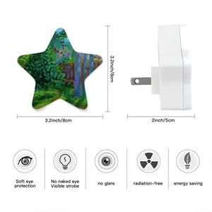 Backyard Fence Sensor Night Light (Star)