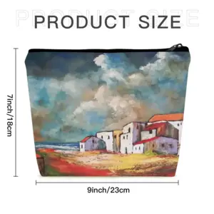 Dramatic Clouds Linen Cosmetic Bag