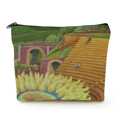 They Began To Arrive Linen Cosmetic Bag